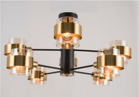 Люстра Лофт BR-271S/6 E27 PB+BK