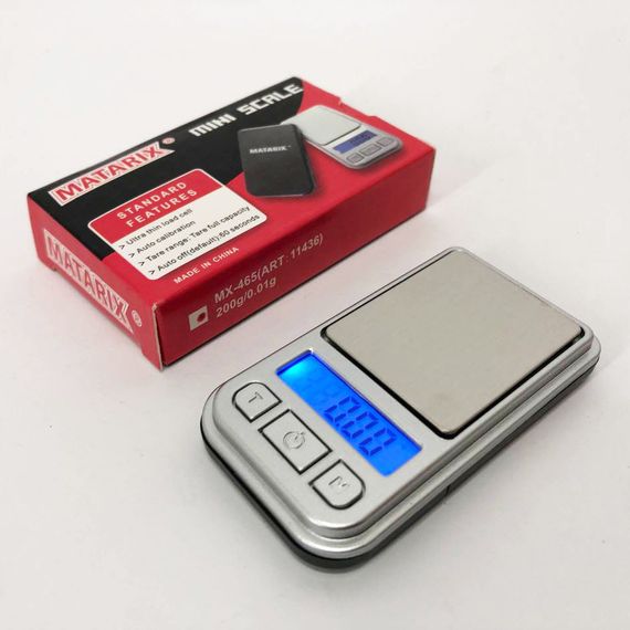 Весы для взвешивания золота и серебра MATARIX MX-200GM, Очень точные весы Маленькие для украшений JS-38 | Зображення 2