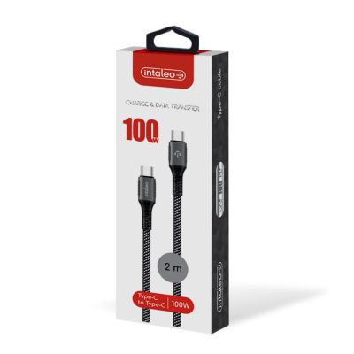 Дата кабель USB-C to USB-C 2.0m CBGPD100WTT2 100W Intaleo (1283126559570) (1283126559570) | Зображення 1