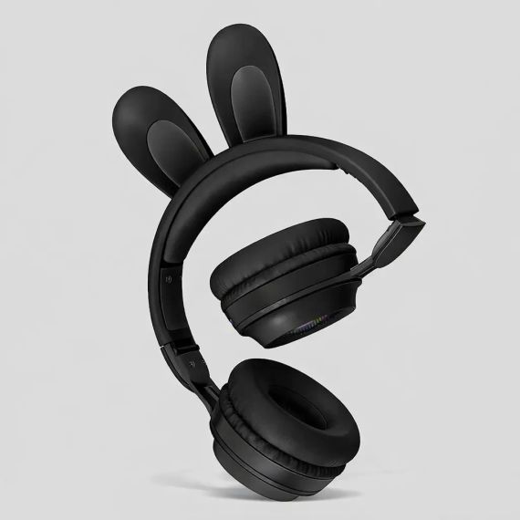 Дитячі бездротові Bluetooth навушники з вушками зайчика RGB Picun B12 4704/4705 VJ | Зображення 1