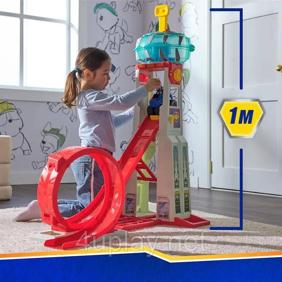 Набор Щенячий патруль Мегаспасательная станция с треком Мега колеса Оригинал Paw Patrol Rescue Wheels Tower HQ | Зображення 1