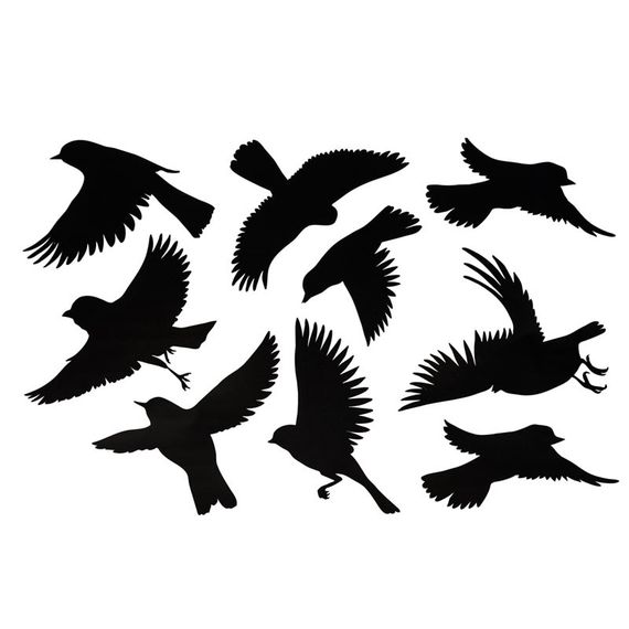 Наклейки для відлякування птахів Bradas малі, 9 шт., 10 аркушів (CTRL-BR001)