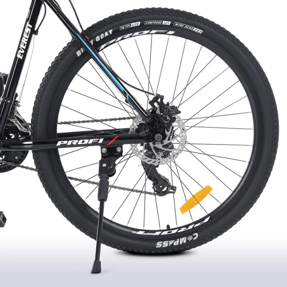 Велосипед  "EVEREST" PROF1 G275EVEREST A275.127,5 д. Алюм.рама 19 ", SHIMANO 21SP, алюм.DB, CS TZ500, чорний | Зображення 4