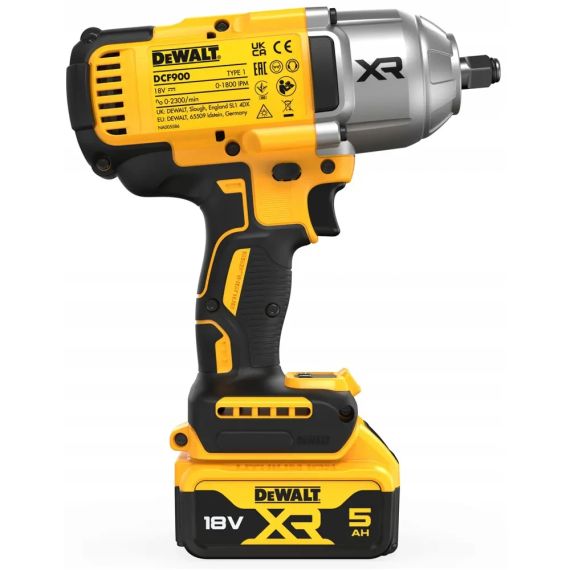 Гайкокрут ударний акумуляторний безщітковий DeWALT DCF900P2T | Зображення 3