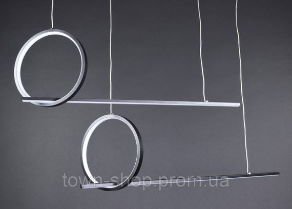 Люстра потолочная LED MJ24B-1100-bk-k Черный 50-150х25х100 см. | Зображення 7
