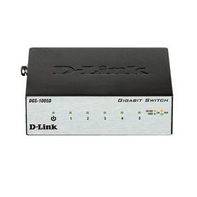 Коммутатор D-Link DGS-1005D 5xGE, Неуправляемый (DGS-1005D)