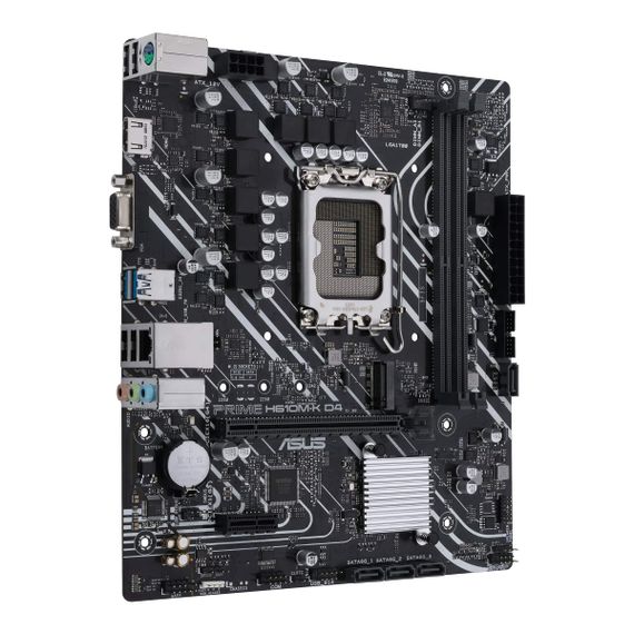 Материнcька плата ASUS PRIME H610M-K D4 s1700 H610 2xDDR4 M.2 HDMI D-Sub mATX 90MB1A10-M0EAY0 | Зображення 2