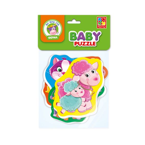 Детские пазлы Baby puzzle "Мама и малыш" Vladi toys VT1106-97 | Зображення 1