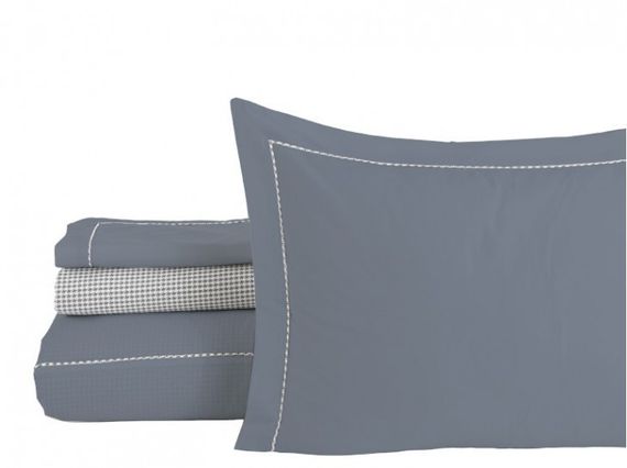 Постельное белье Turkiz Ranforse Prima 200 х 220 см Kalamaki Grey | Зображення 1