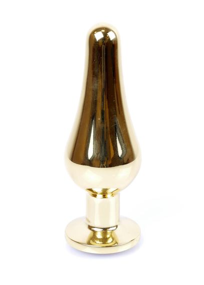 Анальна пробка B - Series HeavyFun Jawellery Gold, зелена | Зображення 3
