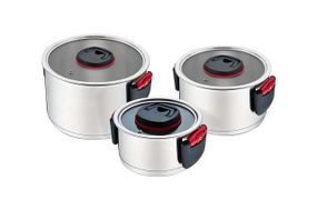 Набор посуды нержавеющий Maestro - 1,8 x 3,4 x 5,8л (3шт) (MR-3530-6)