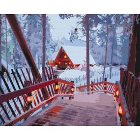 Картина за номерами "Зимовий затишок" BS52773, 40х50 см