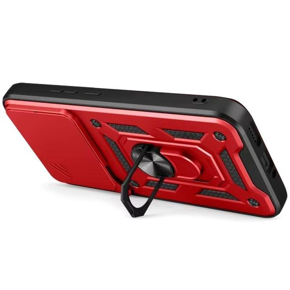 Чохол Ummi Camshield Serge Ring для Xiaomi Poco F8 Pro Червоний / Red | Зображення 1