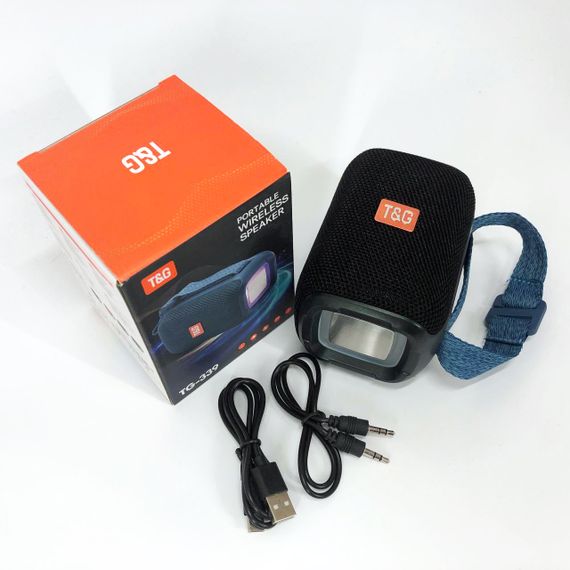 Портативна колонка Bluetooth TG339 5W з RGB підсвічуванням, Акумуляторна колонка для музики. Колір: чорний | Зображення 6