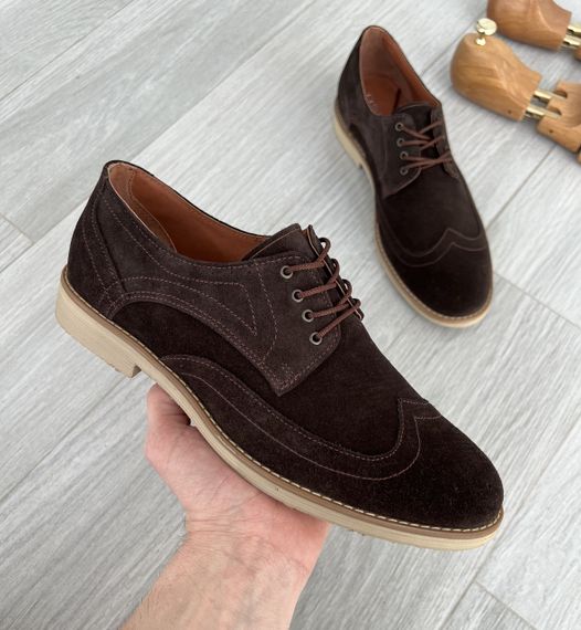 Чоловічі коричневі броги 43 розмір 28,5 см