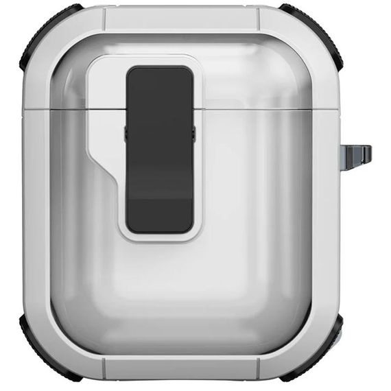 Футляр протиударний Locking Button для навушників Airpods 1/2 White