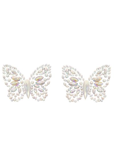 Пестис-метелики з кристалів Leg Avenue Chrysallis nipple sticker, наліпки, світяться у темряві | Зображення 2
