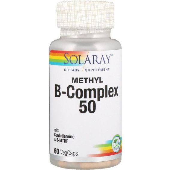 В комплекс Solaray Methyl B-Complex 50 60 Veg Caps
