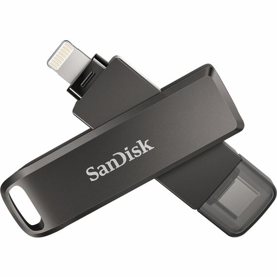 USB флеш накопичувач SanDisk 64GB iXpand Drive Luxe Type-C /Lightning (SDIX70N-064G-GN6NN) | Зображення 2