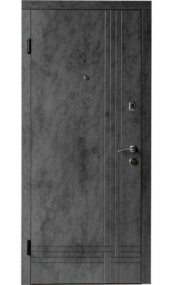 Двері вхідні Мега Сіті Оксид темний/бежевий Оксид темний