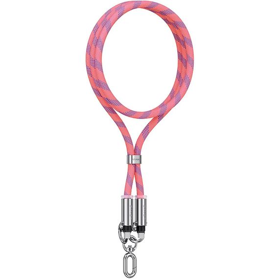 Дата кабель-шнурок Usams US-SJ745 Type-C to Type-C 60W (1.2m) Pink