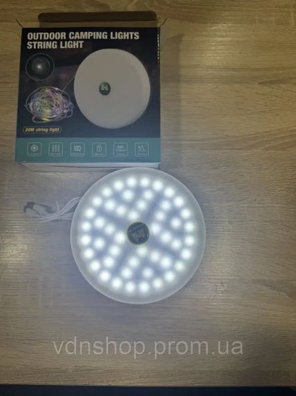 Акумуляторний ліхтар з гірляндою, USB та магнітним кріпленням / Підвісний ліхтар для кемпінгу 20м | Зображення 5