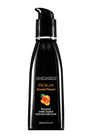 Съедобный лубрикант WICKED AQUA Sweet Peach со вкусом персика, 60 мл sexstyle