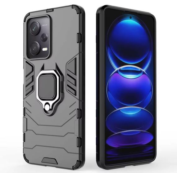 Чохол бампер Primolux Ring Armor для Xiaomi Redmi Note 12 5G - Black | Зображення 1
