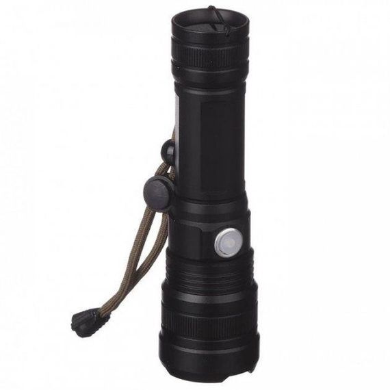 Ручной аккумуляторный светодиодный фонарь Police X-Balog BL-1827-P90 переносной с USB зарядкой оптическим зумом и металлическим корпусом + ремешок на руку | Зображення 7