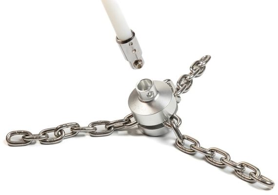 Щетка алюминиевая с цепями к набору Ecodym Турбо-Щетка 280 мм | Зображення 2