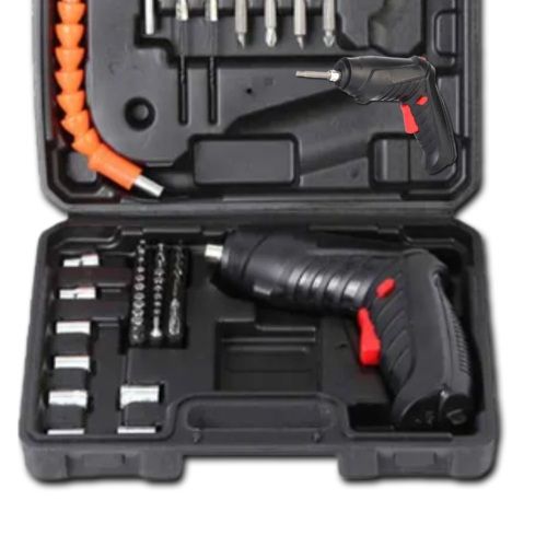 Аккумуляторна викрутка з насадками в чемодані XPRO (43430-_274)