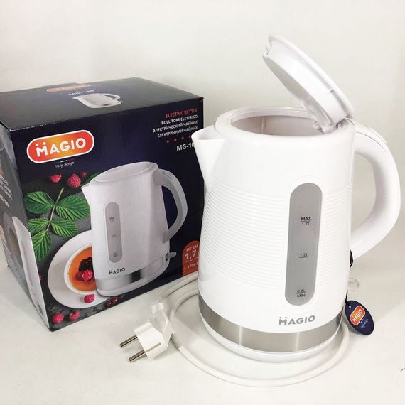 Чайники на підставці MAGIO MG-100 1.7 л 1700 Вт, Електрочайник відмінний, Чайник електричний модний WD-97 | Зображення 4