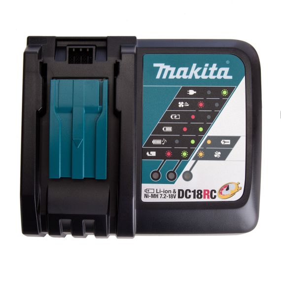 Устройство для зарядки аккумуляторов Makita LXT DC18RC (195584-2) | Зображення 2
