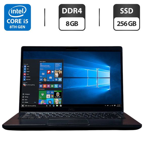 Ультрабук Б-клас Dell Latitude 5400 / 14" (1920x1080) IPS / Intel Core i5-8365U (4 (8) ядра по 1.6 - 4.1 GHz) / 8 GB DDR4 / 256 GB SSD / Intel UHD Graphics / WebCam б/в
