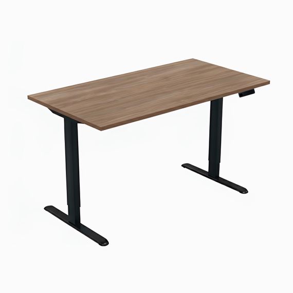 Стіл із електричним регулюванням висоти, одномоторний, чорний каркас, 1200х600х718-1178 мм.