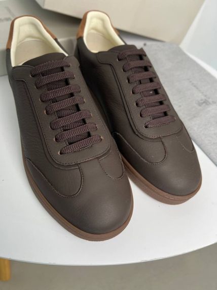 Кросівки Brunello Cucinelli Classic Coffe коричневі ob430 | Зображення 6