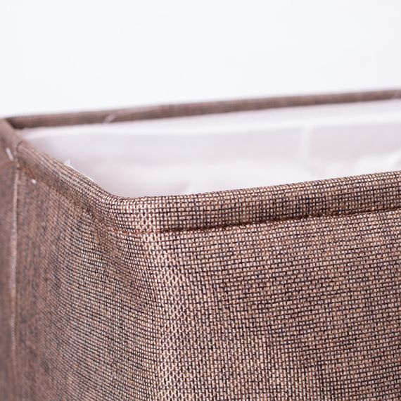 Кошик для білизни 40×33×36 (см) м'який 47 (л) Коричневий HP-41-1 | Зображення 5