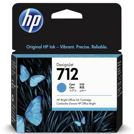 Картридж HP No.712 DesignJet Т230/Т630 Cyan 29ml (3ED67A)