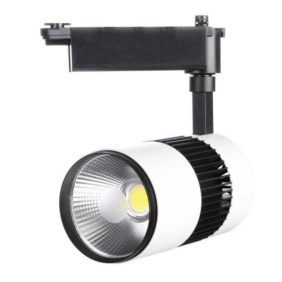 Светильник трековый поворотный LED 404/20W CW COB WH/BK