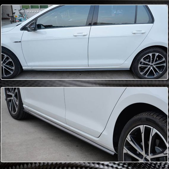 Боковые Пороги (для R/R-Line 2017-2020, Карбон) для Volkswagen Golf 7/E-Golf | Зображення 2