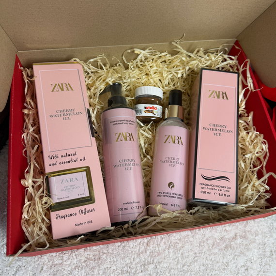 Подарунковий набір жіночий Zara Cherry Watermelon Ice Brand Collection 4в1 Зара набір | Зображення 1