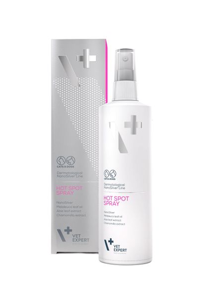 Ранозаживляющий спрей с коллоидным серебром для собак и котов VetExpert NanoSilver Hot Spot Spray 100 мл