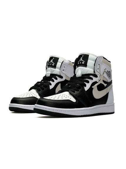 Жіночі кросівки N-ike Air Jordan 1 High “Black White Grey , В'єтнам , весна / літо / осінь