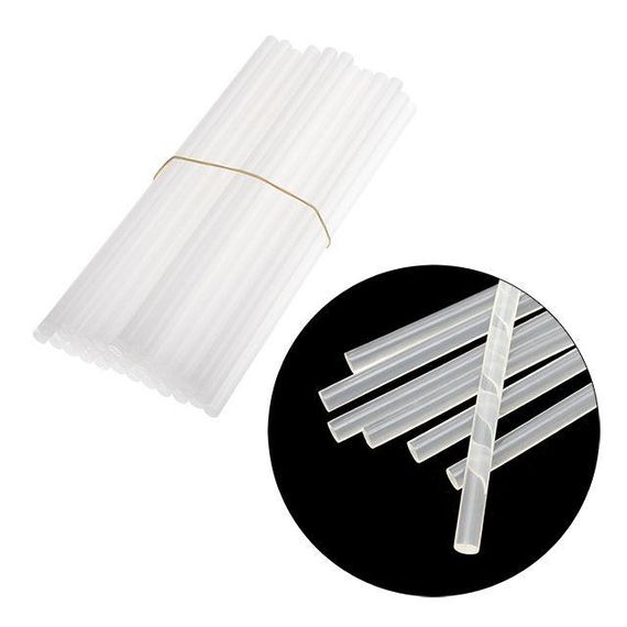 Комплект стрижнів клейових прозорих 11,2*300 мм, 1 кг INTERTOOL RT-1025 | Зображення 1