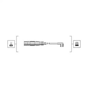 Комплект дротів запалювання SKODA OCTAVIA, VW GOLF, MAGNETIMARELLI (941319170025)