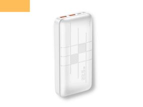 Павербанк зовнішній акумулятор XPRO PR188 20000mAh 22.5W з індикацією зарядки білий (32731-01)