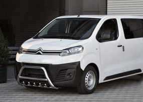 Кенгурятник WT003 (нерж) для Citroen Jumpy/Dispatch 2017-2024 гг
