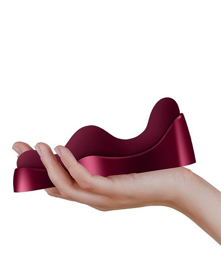 Універсальний sit-on-top вібратор Rocks Off Ruby Glow Blush, пульт ДК | Зображення 6