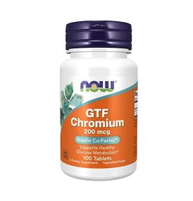Микроэлемент Хром NOW Foods GTF Chromium 200 mcg 100 Tabs