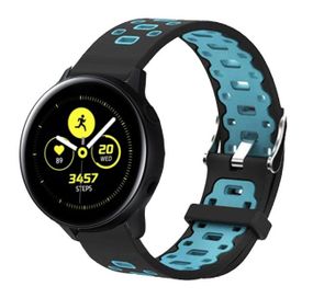 Спортивний ремінець Primo Perfor Classic для годинника Samsung Galaxy Watch Active / Active 2 - Black&Blue